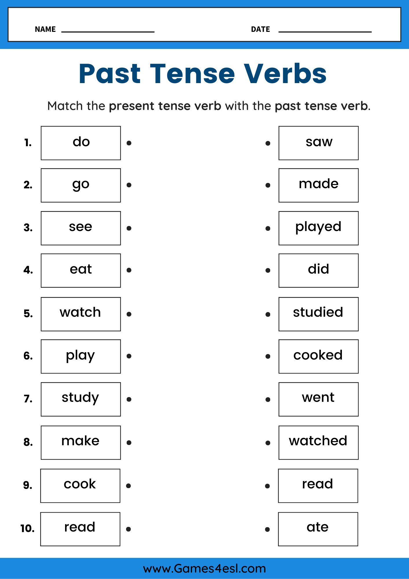 Simple Present Tense Worksheet 3 Free Downloadable Worksheets