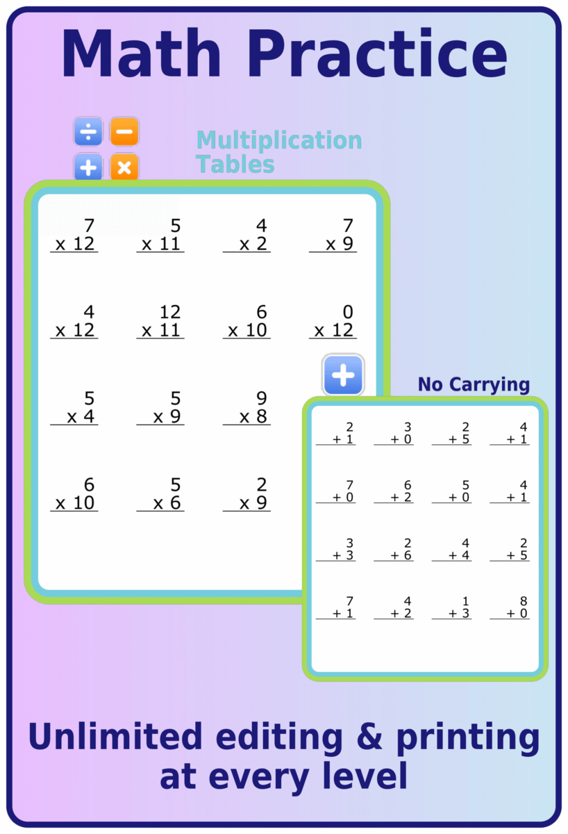 Free Printable 4 Sample Math Worksheets Addition Subtraction Multiplication Division Free Printable 4 Sample Math Worksheets Addition Subtraction Multiplication Division