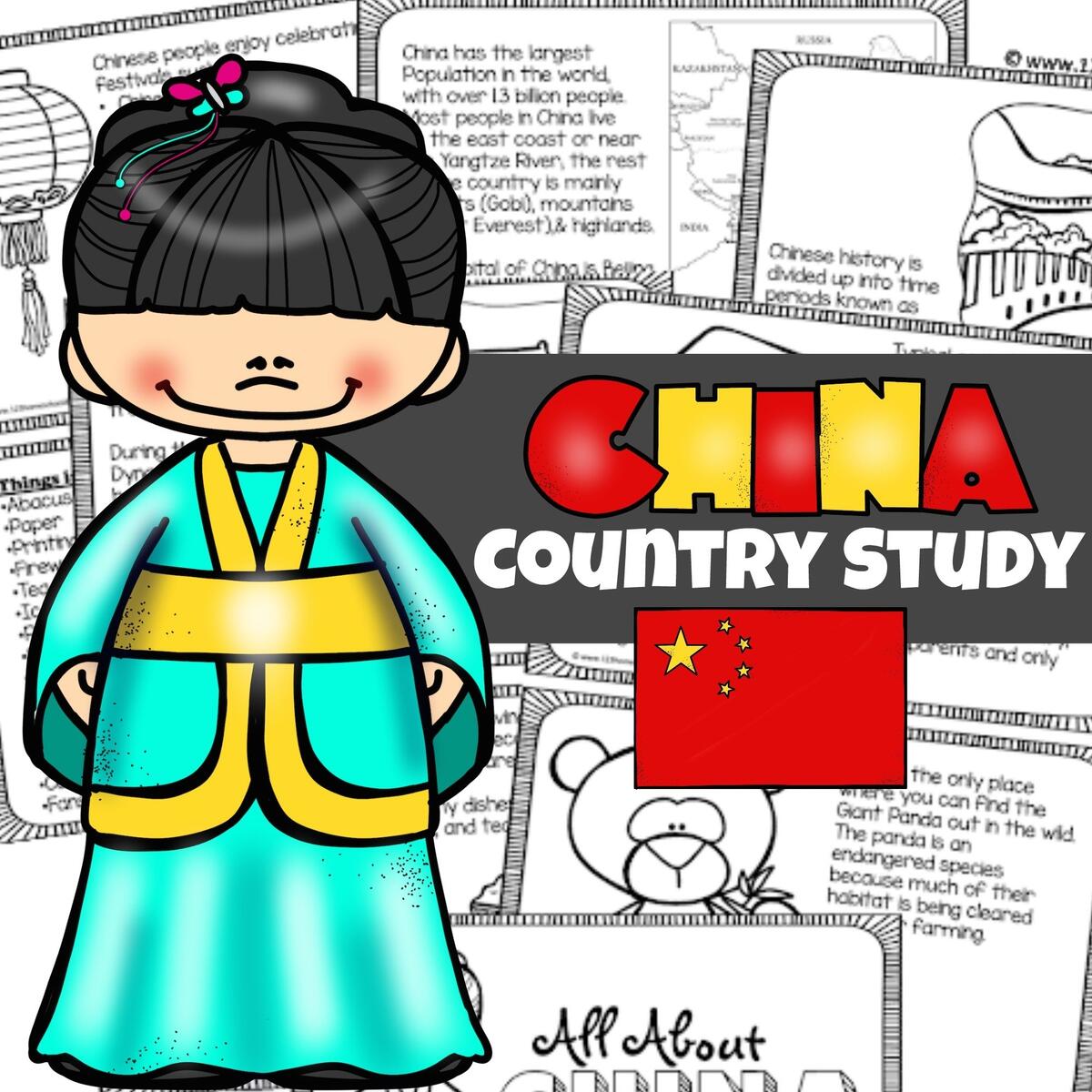 FREE Printable All About China Book For Kids Book To Color Learn FREE Printable All About China Book For Kids Book To Color Learn