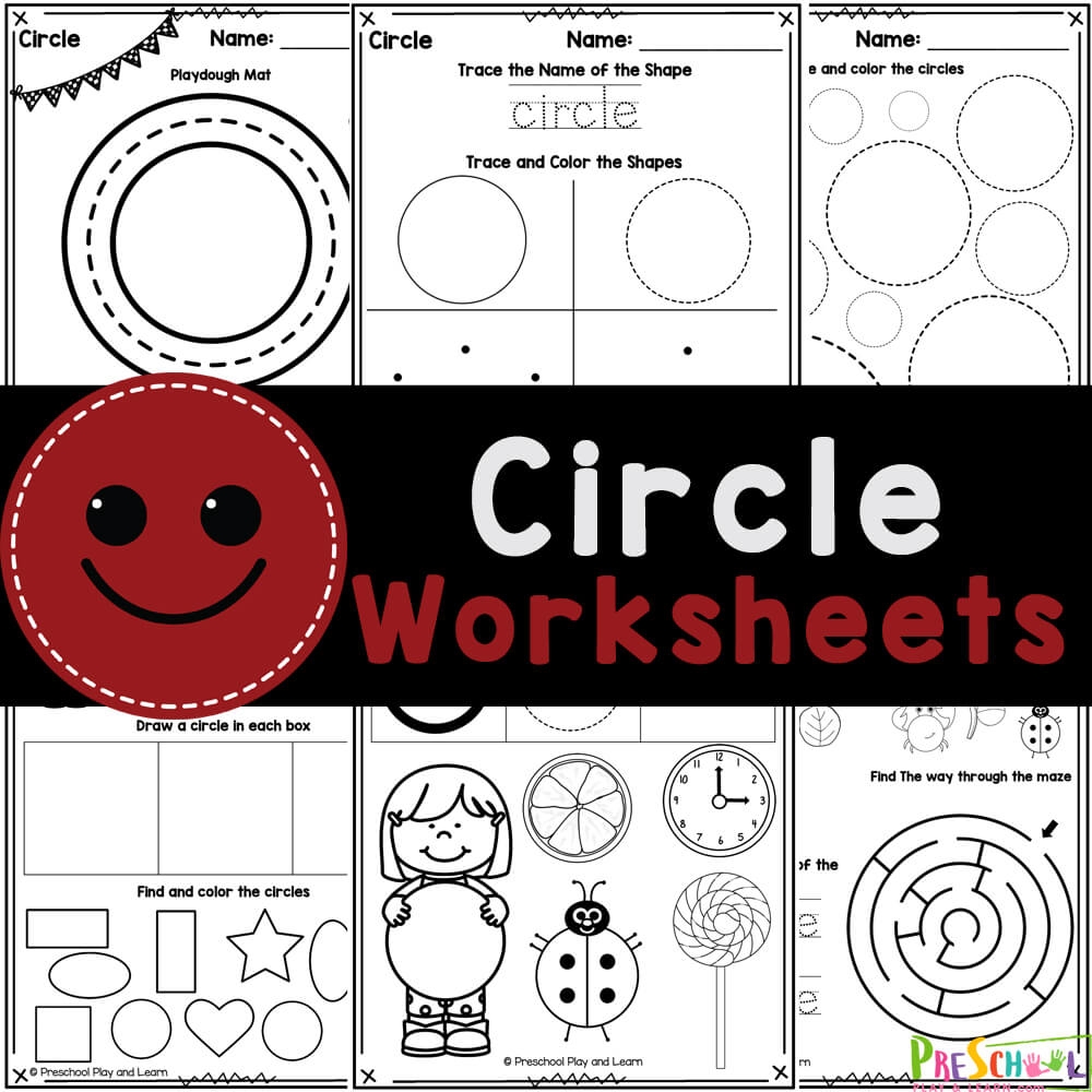 FREE Printable Circle Tracing Shape Worksheets For Preschool Free Printable Shape Worksheets Circle Worksheet The Artisan Life
