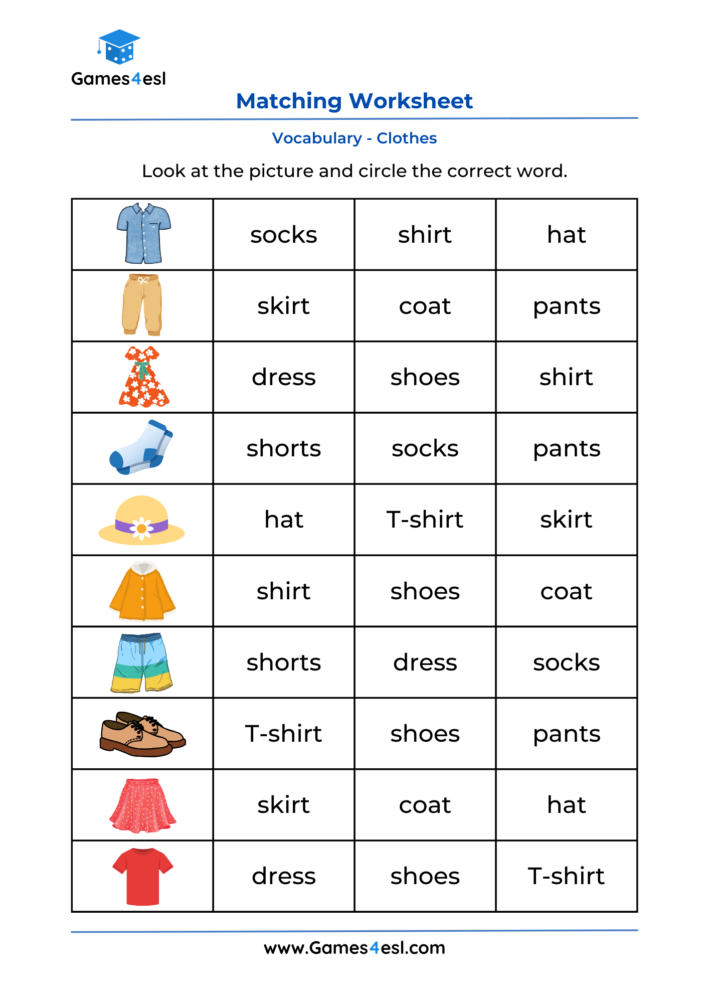Printable Clothes For Different Seasons Worksheet Weather And Clothes Activity Made By Teachers