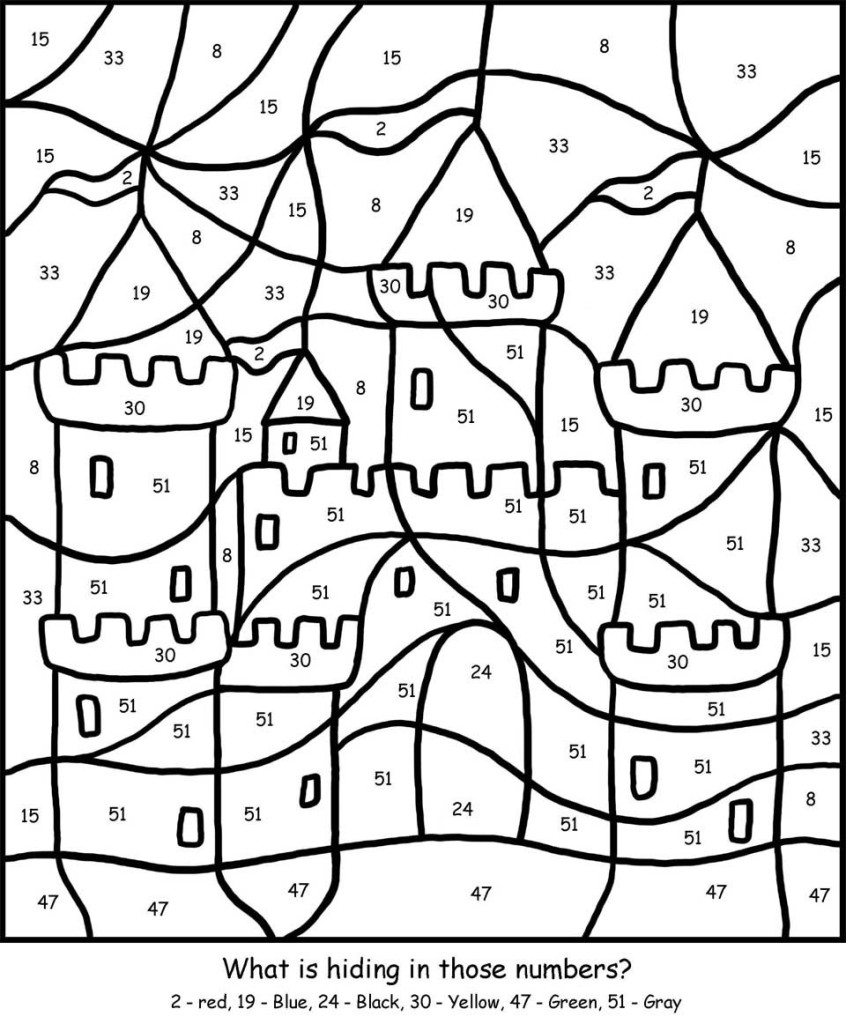 Free Printable Color By Number For Adults Algebra Coloring Pages Worksheets Library