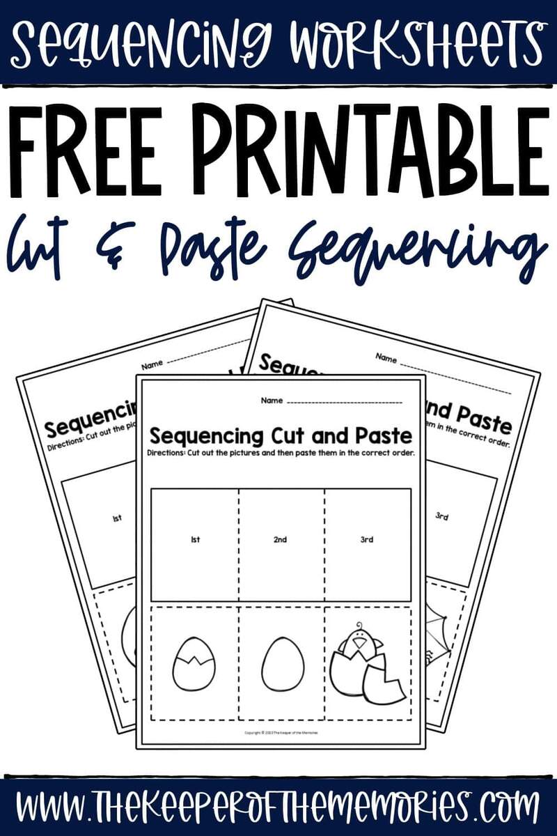 Free Printable Cut And Paste Story Sequencing Worksheets Free Printable Cut And Paste Story Sequencing Worksheets