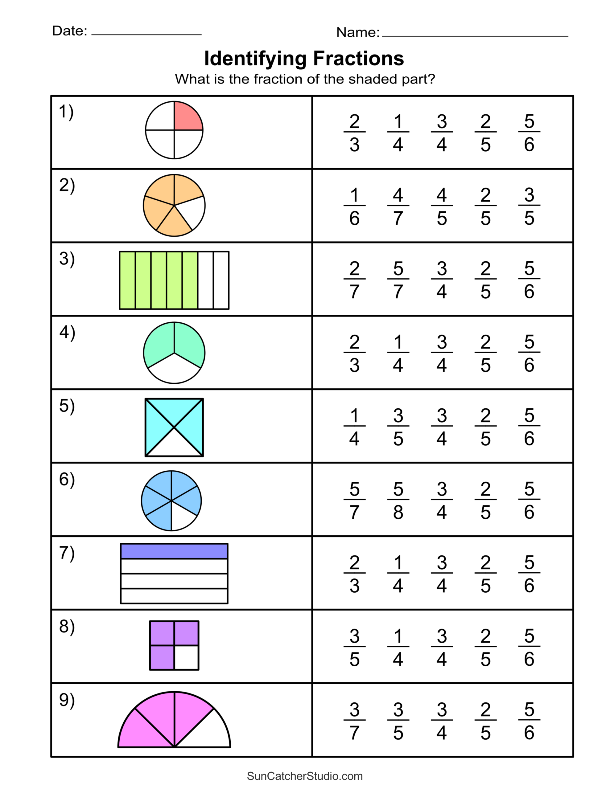 Worksheets For Fraction Addition