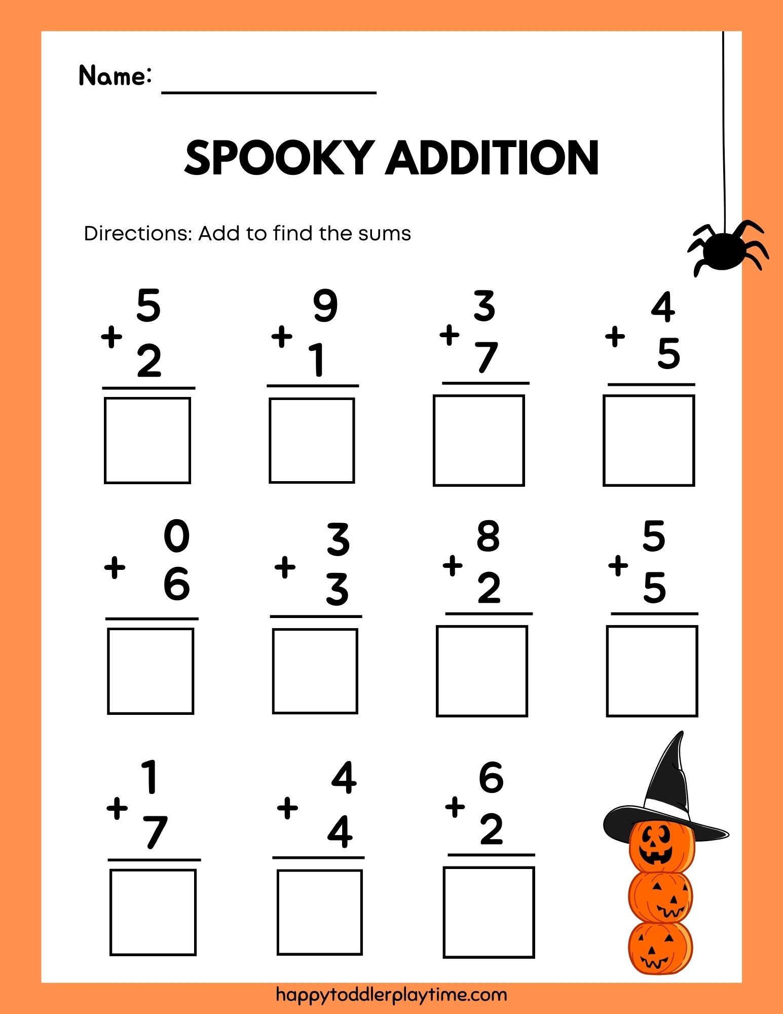Free Printable Kindergarten Counting Worksheets Happy Toddler Playtime Addition Worksheets Kindergarten Free Downloads Math Champions
