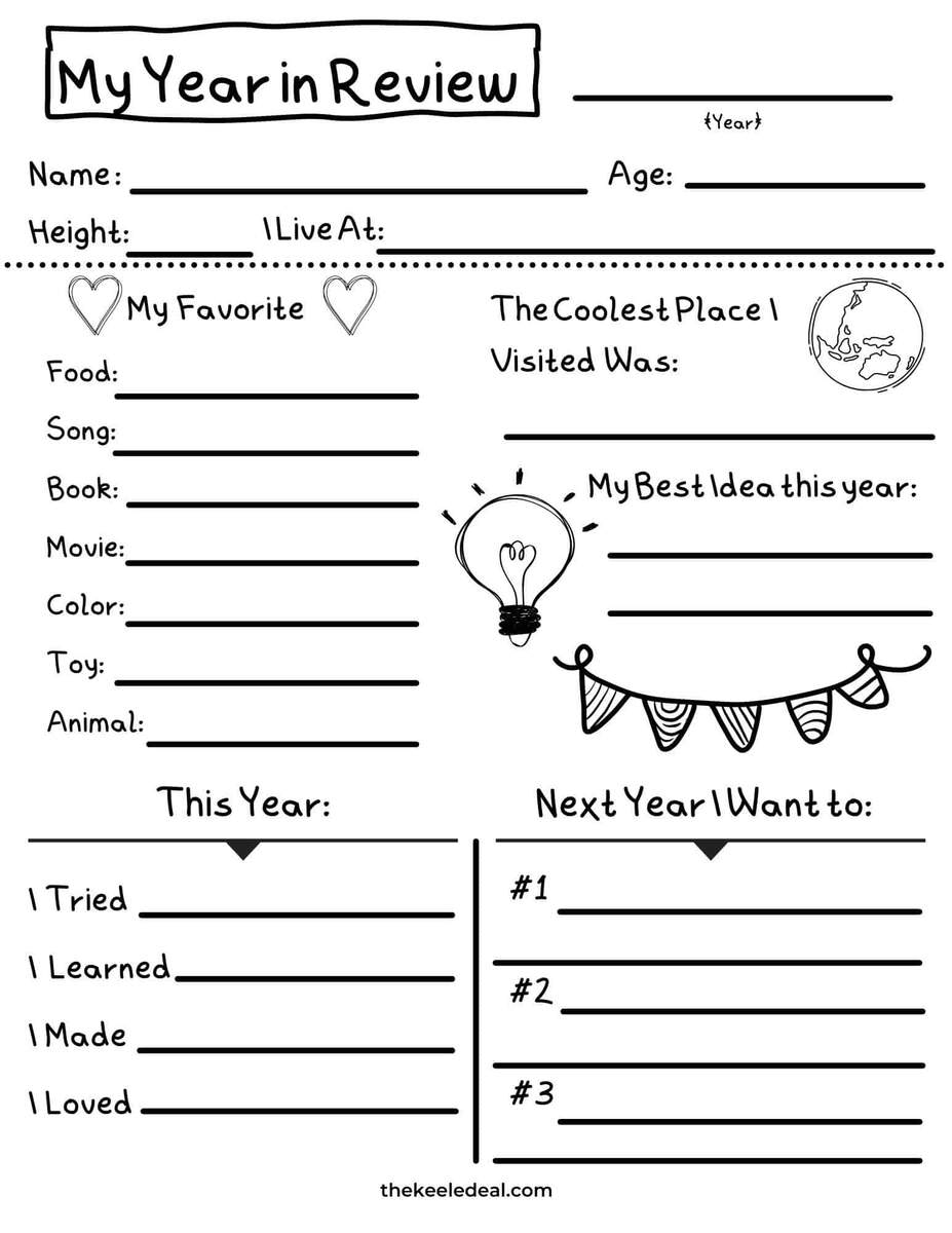 Free Printable My Year In Review Worksheet 2025 The Keele Deal This Week S Work Review Next Week S Work Plan Excel Template And Google Sheets File For Free Download Slidesdocs