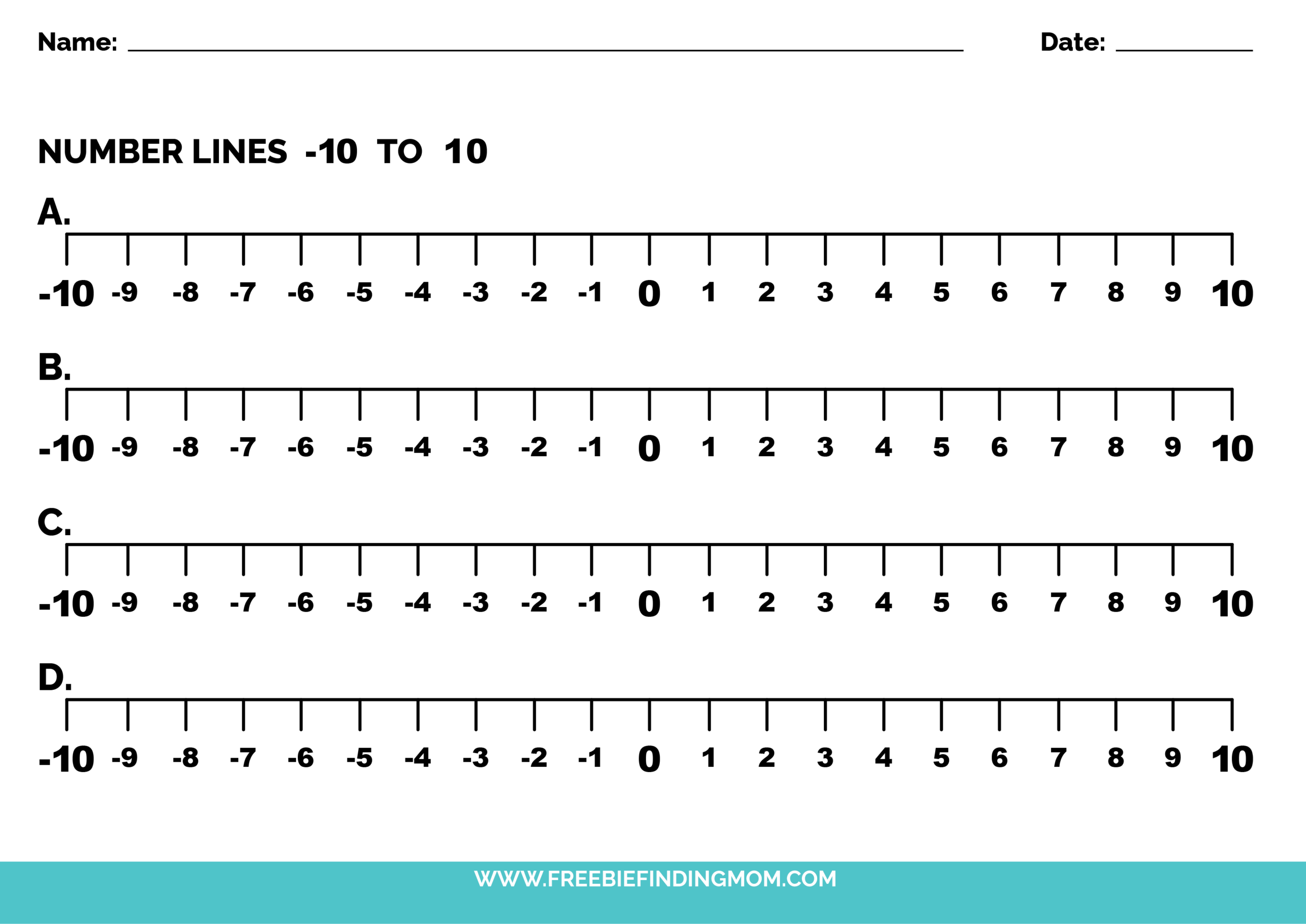 Free Printable Number Line To 10 Worksheet Freebie Finding Mom Free Printable Number Line To 10 Worksheet Freebie Finding Mom