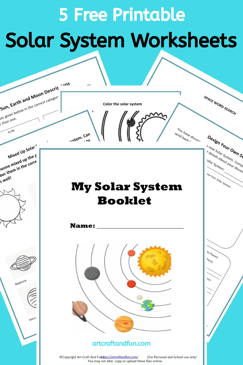 Free Printable Solar System Worksheets For Kids FREE Printable Solar System Worksheets For Students