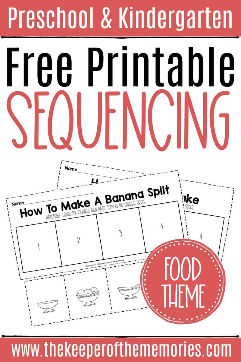 Free Sequencing Cut And Paste Worksheets The Keeper Of The Memories Sequencing Events Activity Worksheet For 1st Grade Free Printable