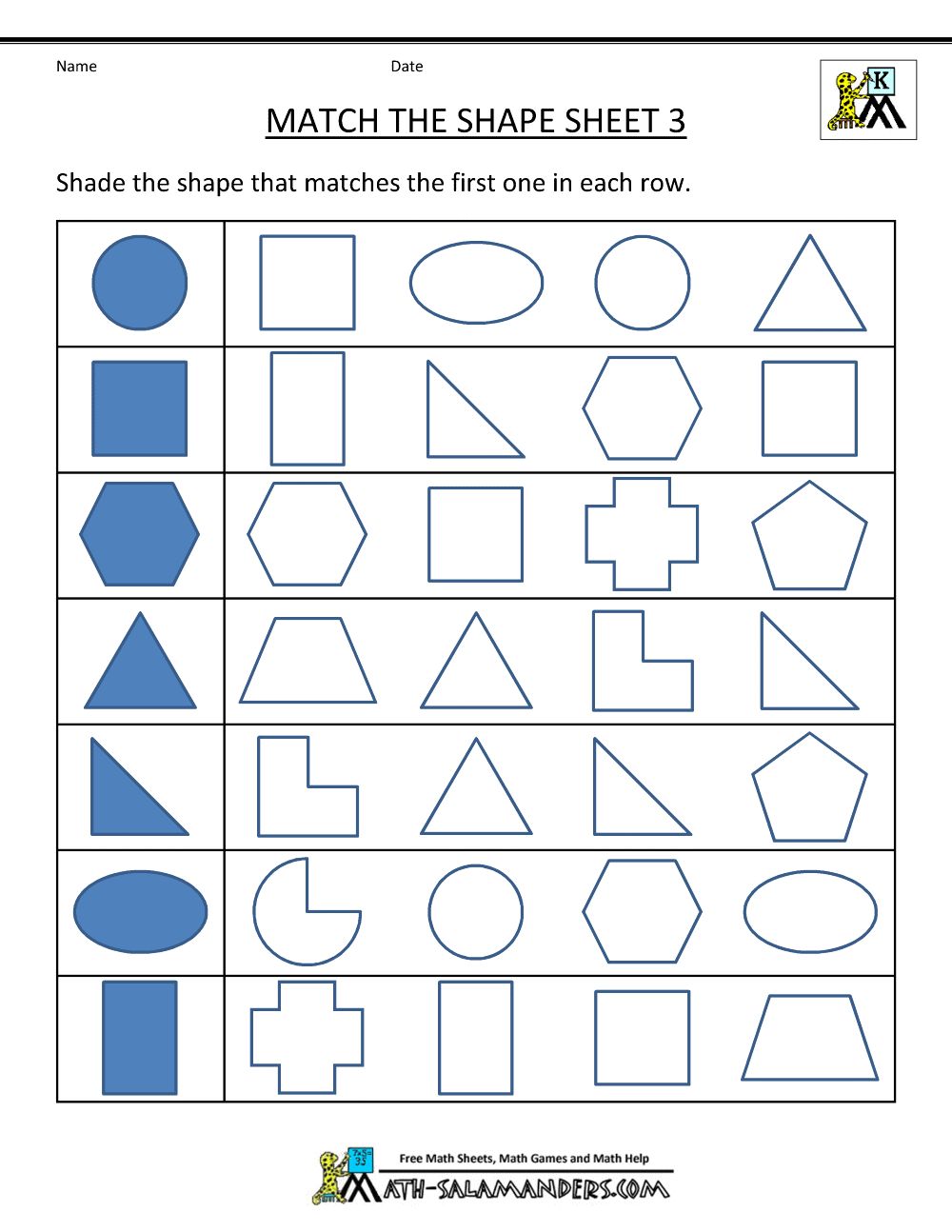 Free Shape Worksheets Kindergarten Shapes Worksheets Preschool Mom
