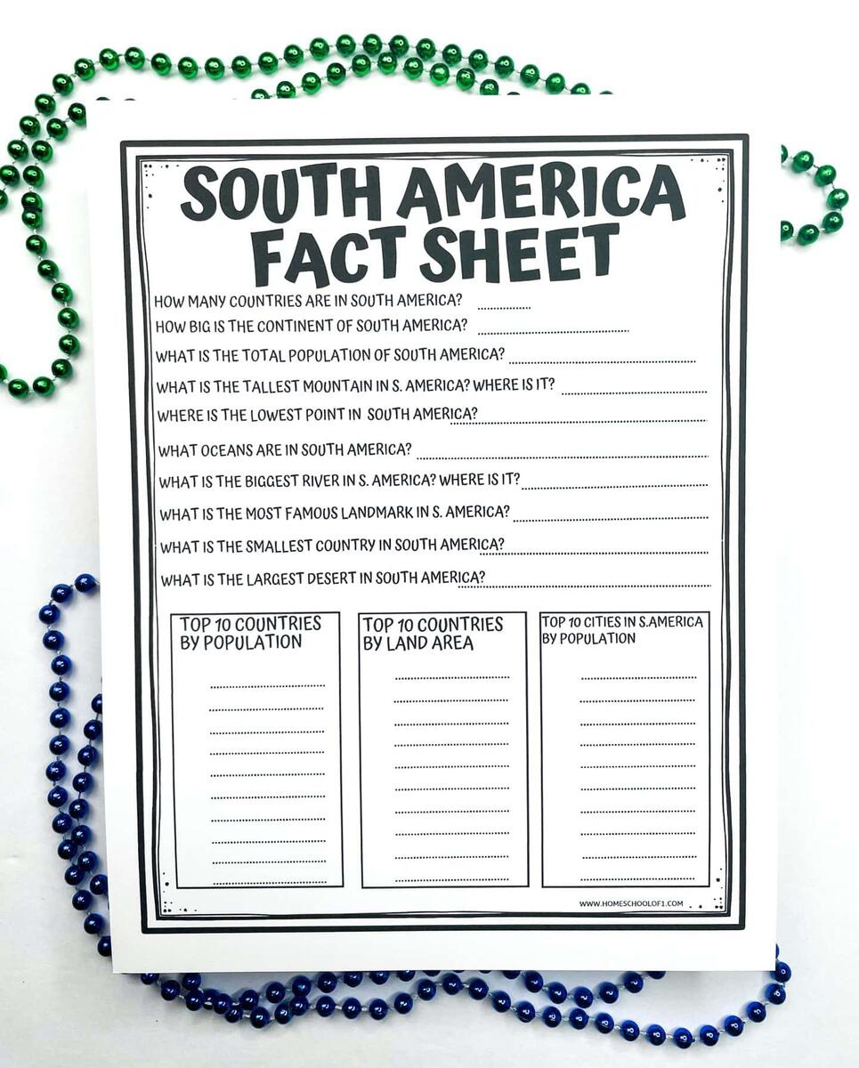 Free South America Worksheets For Kids Maps Flags Facts More Free South America Worksheets For Kids Maps Flags Facts More