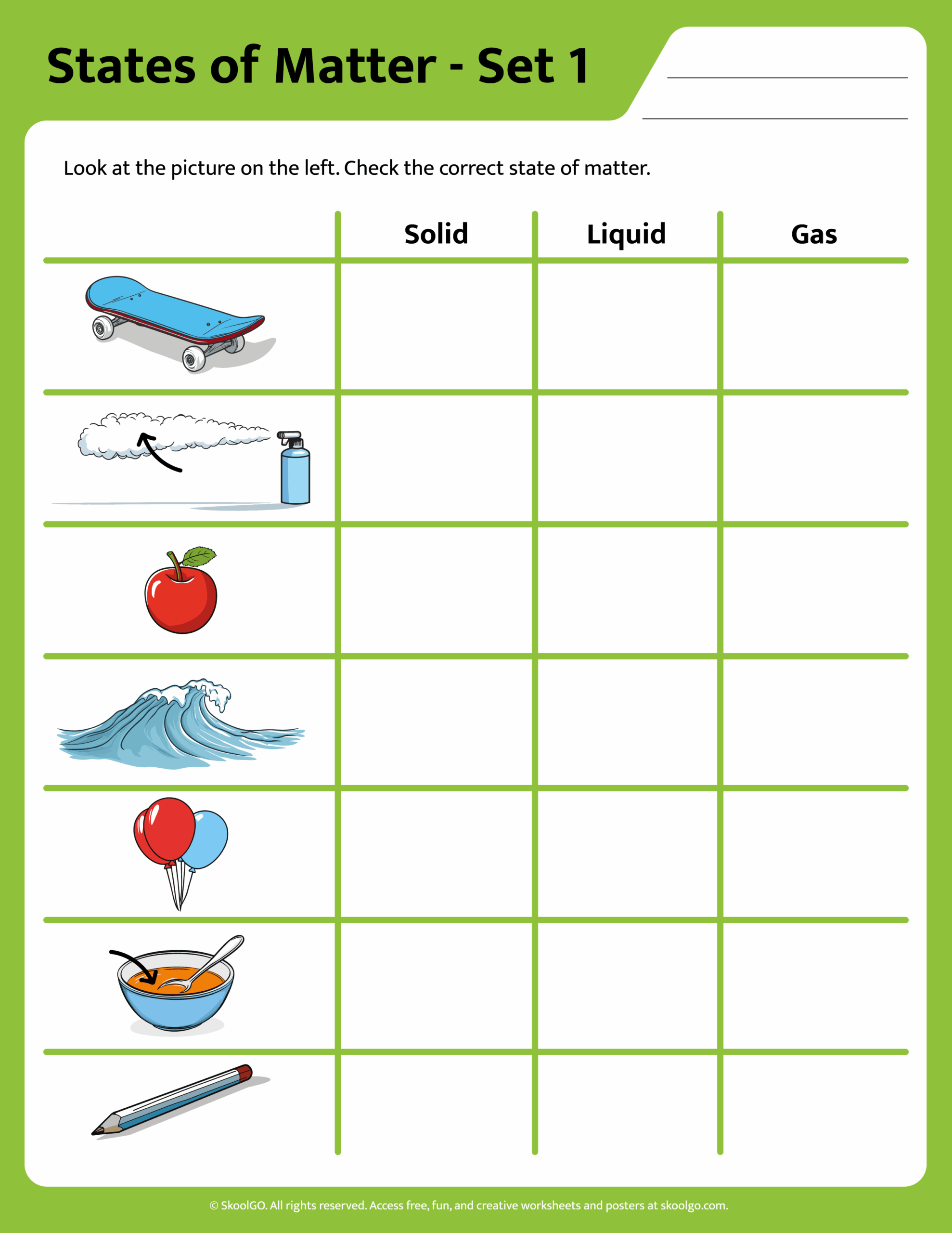 Free States Of Matter Worksheet Set For Grades 1 4 Solid Liquid Or Gas Worksheet Free Printable Digital PDF