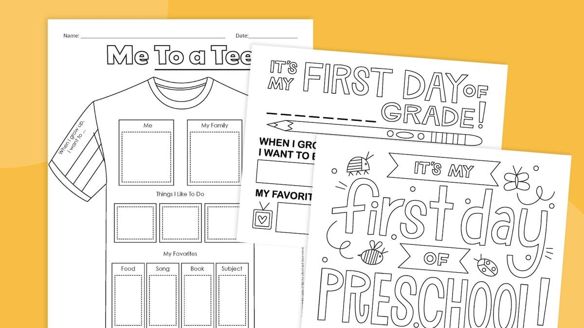 Back To School Worksheets For Kids ABCmouse