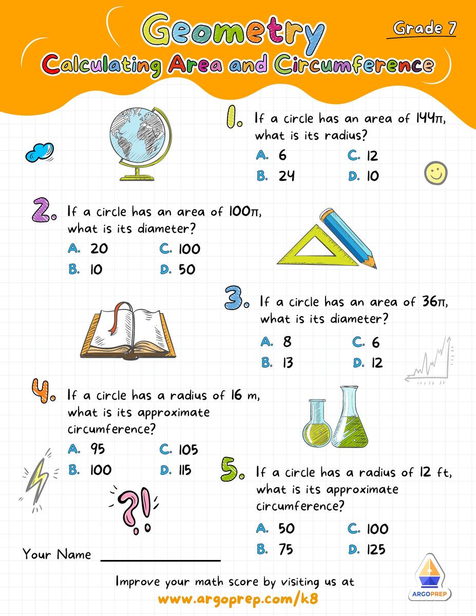 Geometry Common Core Worksheets 7th Grade ArgoPrep