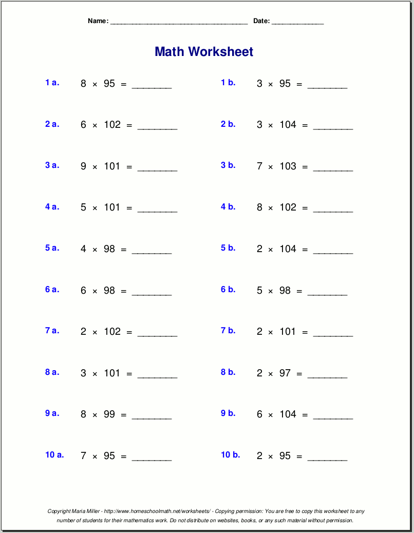 Grade 5 Multiplication Worksheets Math Worksheets Superstar Worksheets