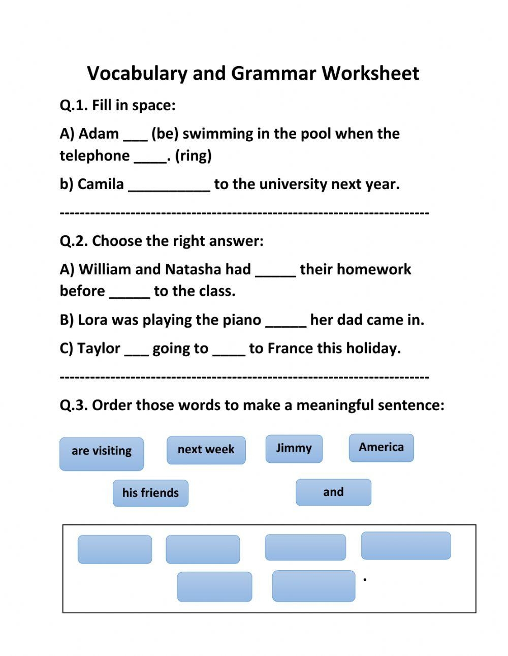 Grammar Review 8th Grade Excellence Class Dina Shterengas Worksheets Library