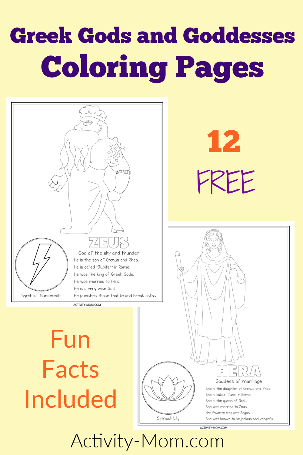 Greek Mythology Coloring Pages Free The Activity Mom