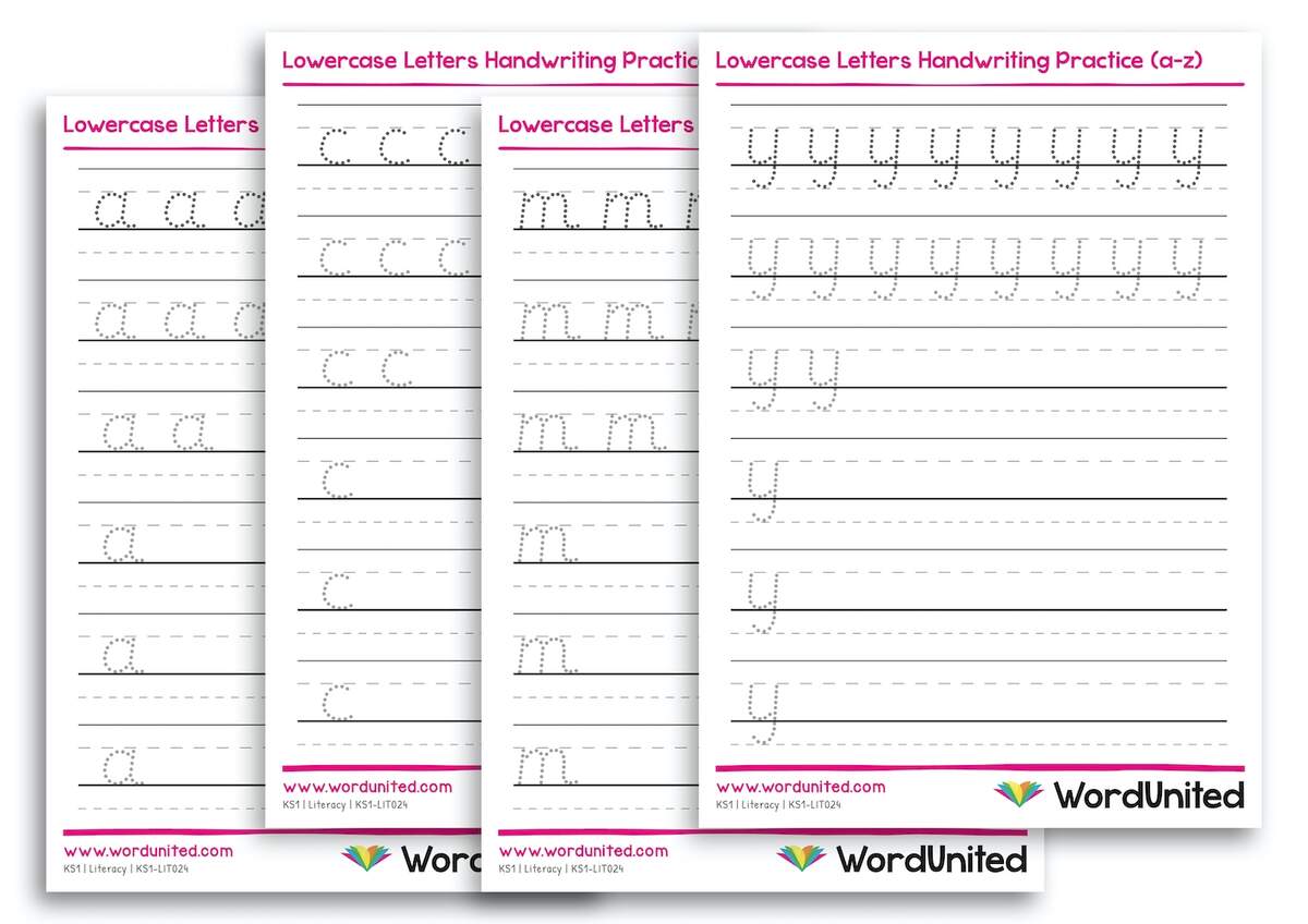 Handwriting Practice Sheets KS1 Free PDF WordUnited Free Letter Tracing Worksheets A Z Handwriting Practice Fun Early Learning