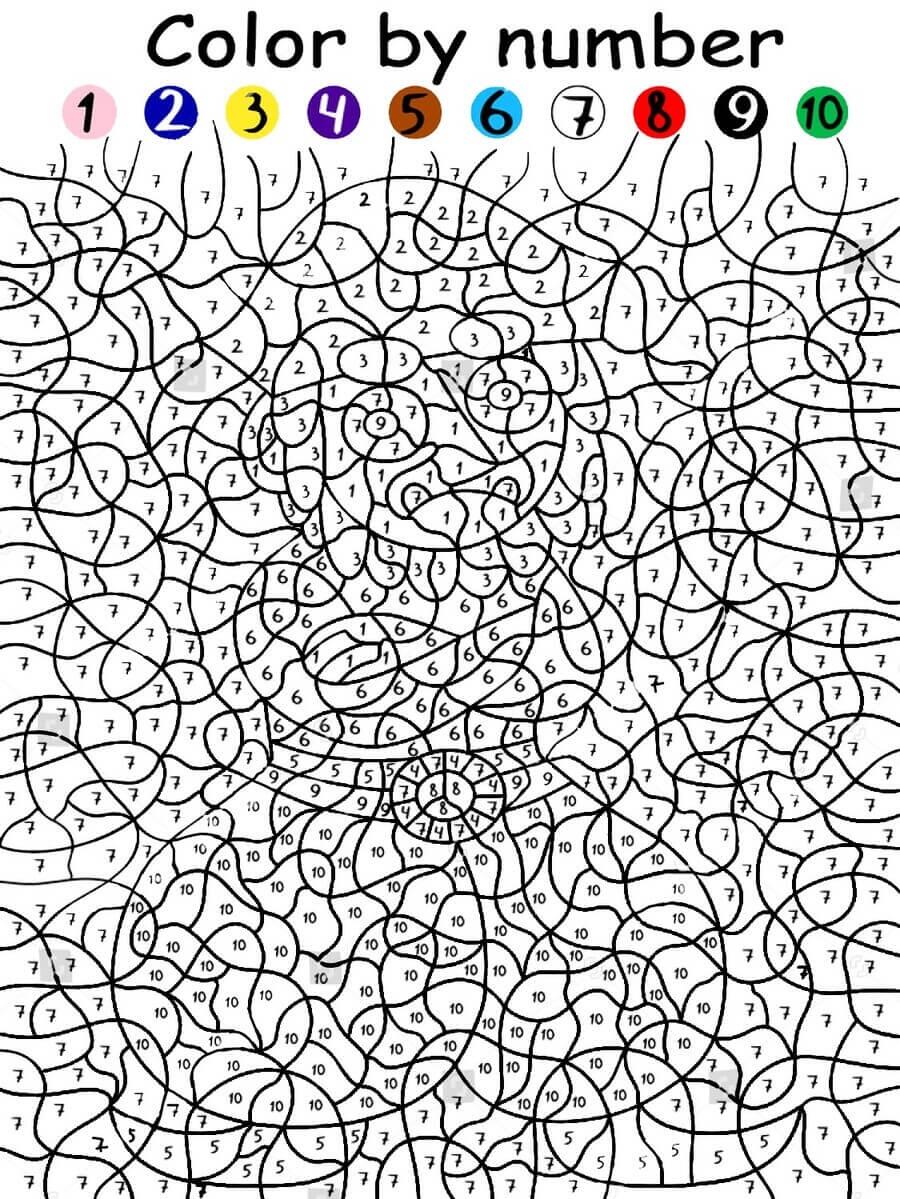 Hard Difficult Color By Number ColoringbyNumber Com Worksheets Library Free Color By Number Printables For Kids