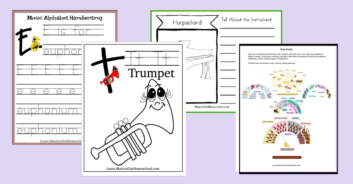 Instrument Families Printable Set Music In Our Homeschool