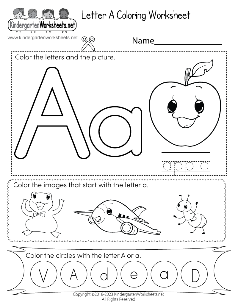 Letter A Coloring Worksheet Free Printable Digital PDF Free Printable Letter A Writing Practice Worksheet