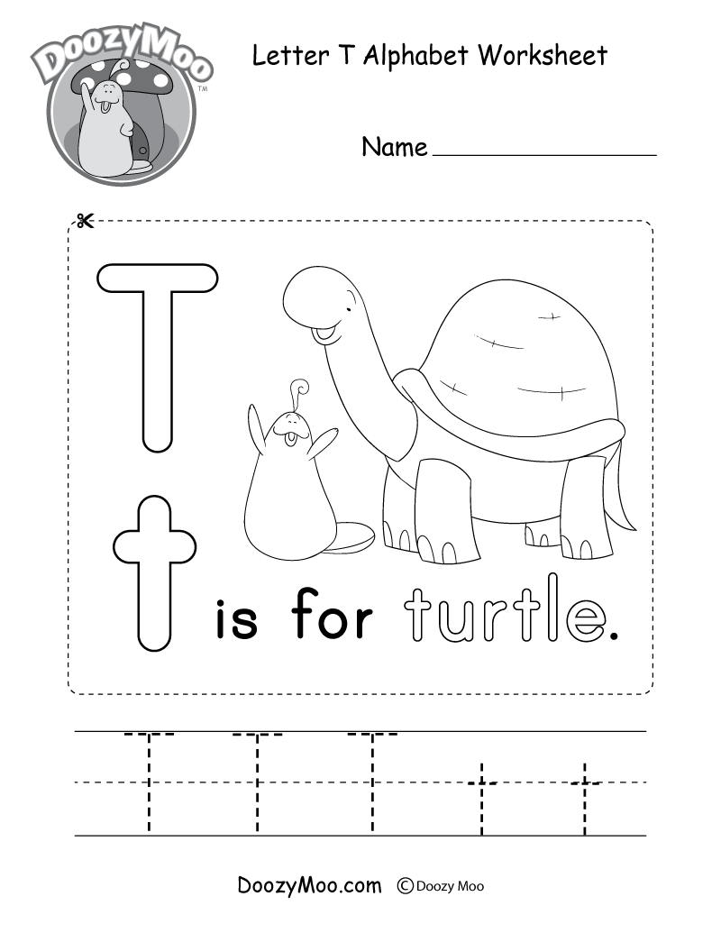 Free Letter T Phonics Worksheet Beginning Sounds