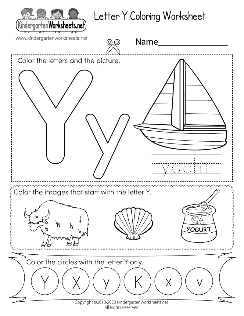 Letter Y Coloring Worksheet Free Printable Digital PDF Letter Y Preschool Printables Preschool Mom