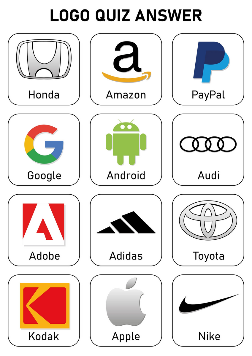 Logo Trivia 10 Free PDF Printables Printablee
