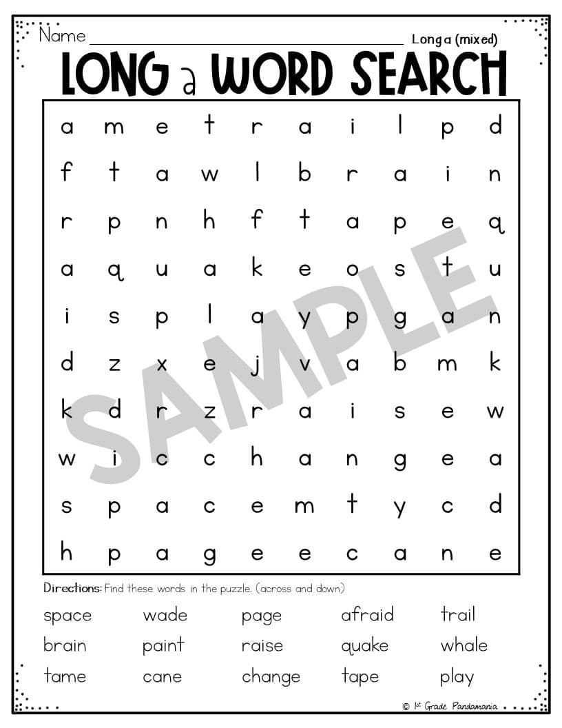 Long A Worksheets Phonics Activities 1st Grade Pandamania Long A Worksheets Phonics Activities 1st Grade Pandamania