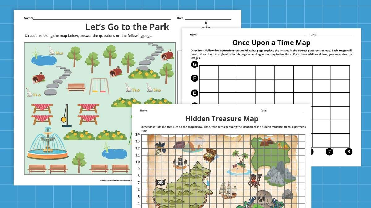 Map Skills Worksheets Free Printable Bundle Map Reading Worksheet 02 Tim S Printables