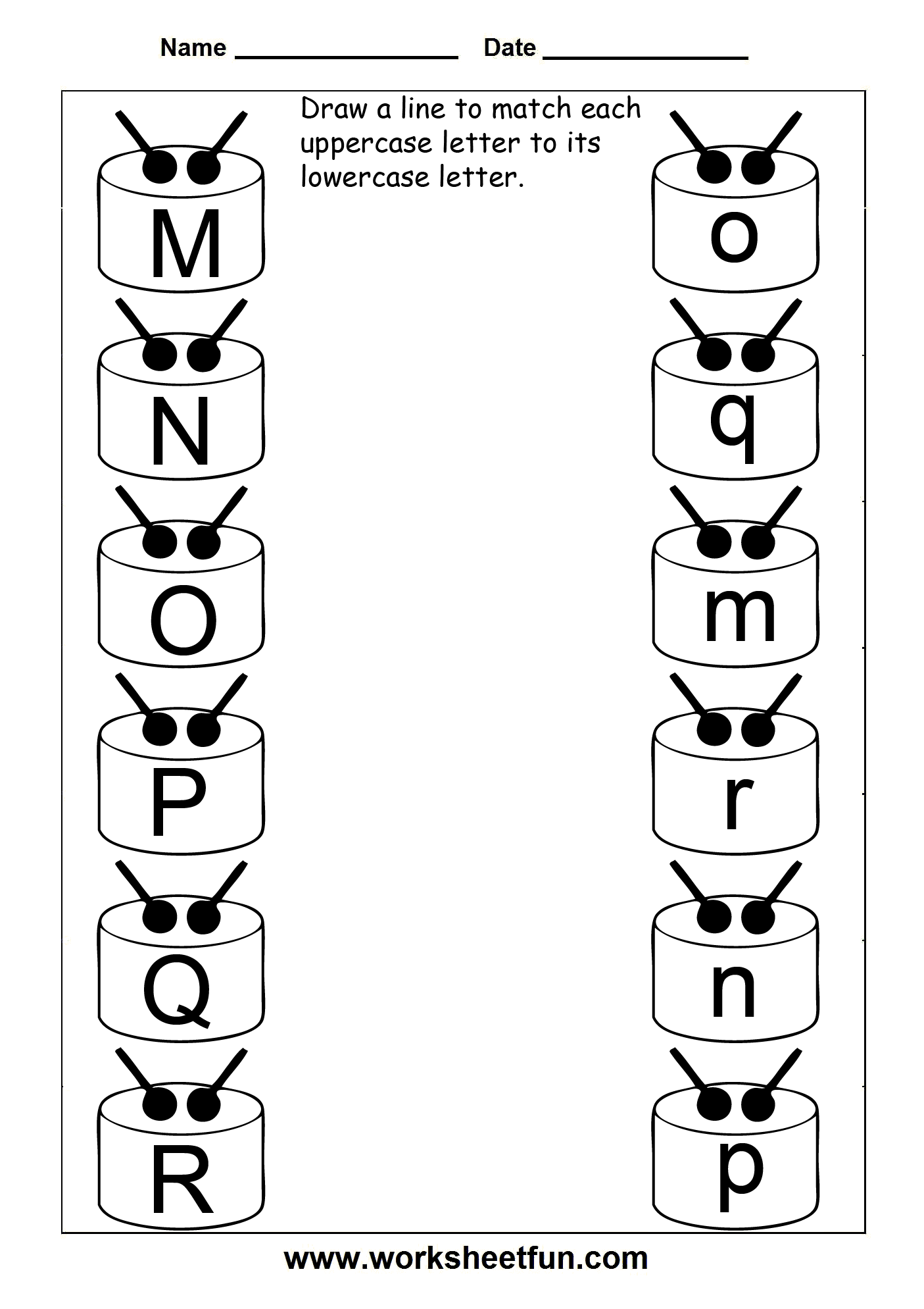 Match Uppercase And Lowercase Letters 13 Worksheets FREE Printable Worksheets Worksheetfun