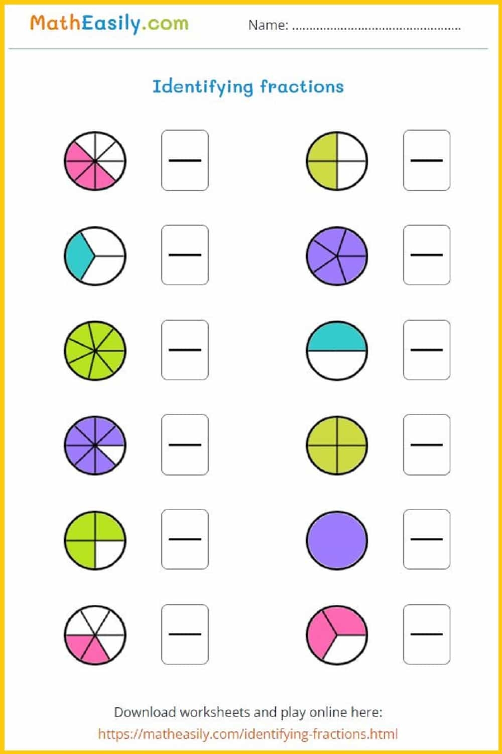 Fraction Worksheets Pdf Downloads Math Champions