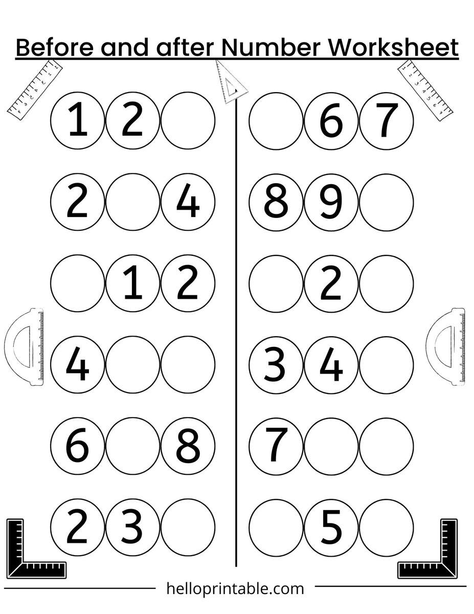 Preschool Math Worksheets Free Printable PDF For Kids
