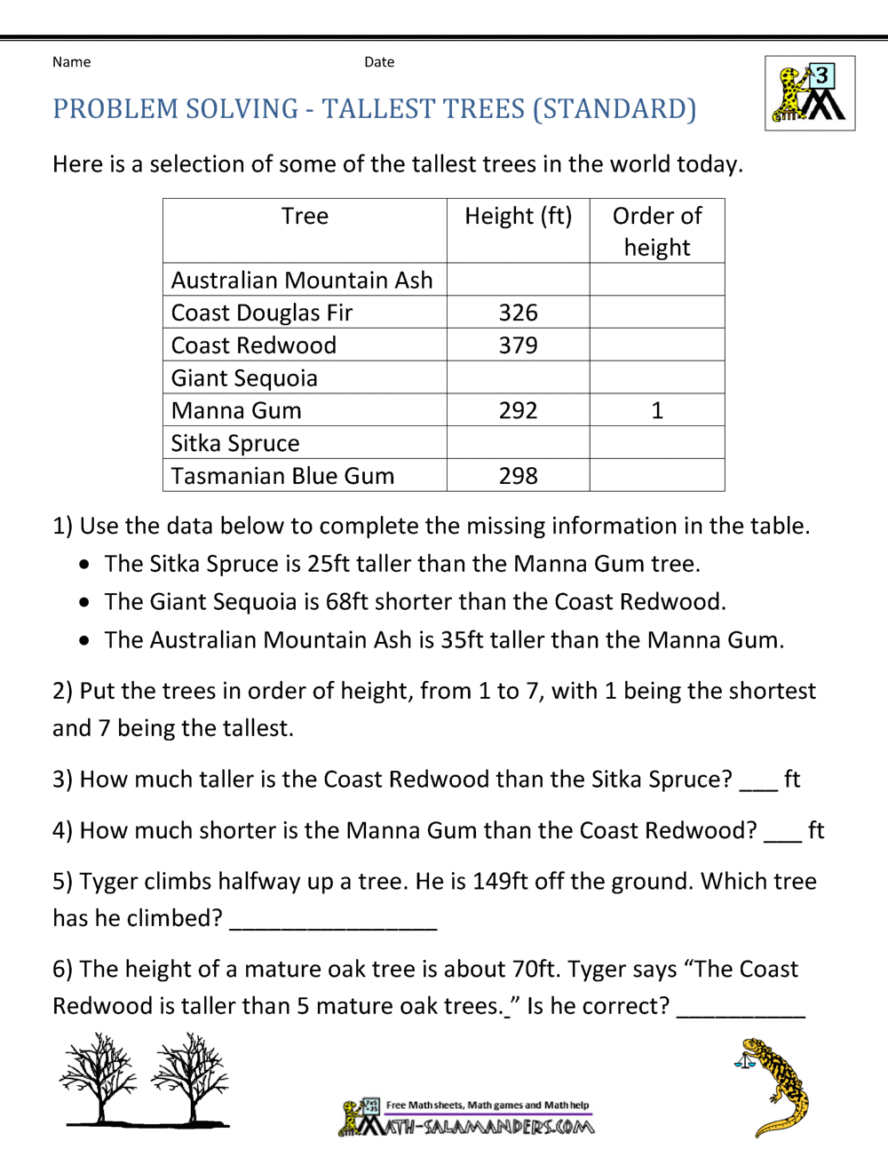 Math Word Problems For Kids