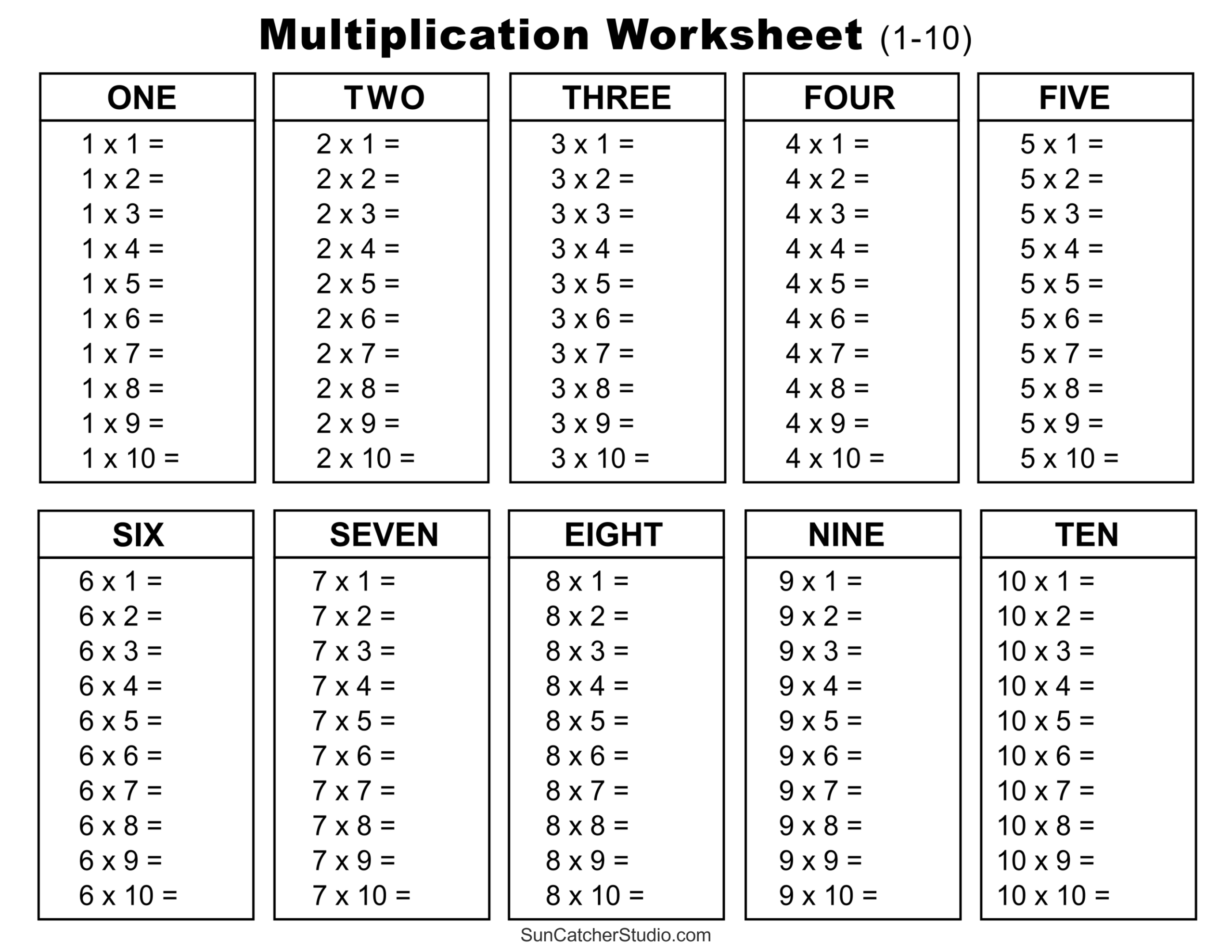 Multiplication Charts PDF Free Printable Times Tables Free Printables Lettering SVG Files Tools Apps Master Multiplication With Fun Free Printable Times Table Worksheets