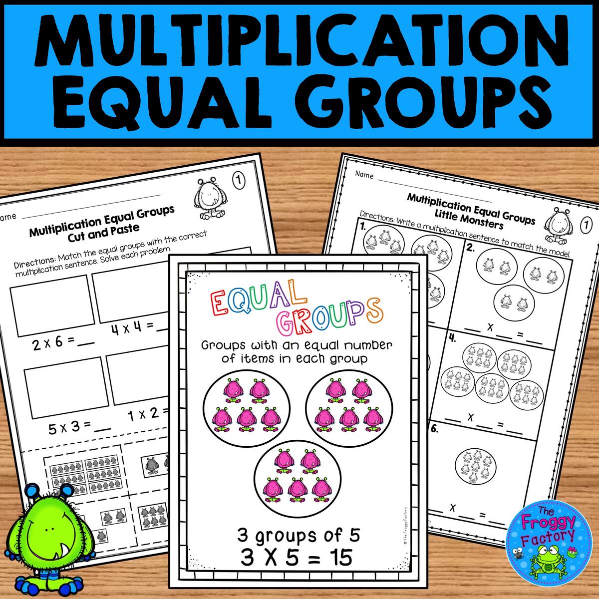 Multiplication Equal Groups Multiplication Worksheets Classful