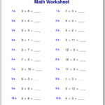 Multiplication Worksheets For Grade 3