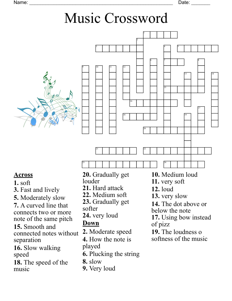 Music Vocabulary Worksheet WordMint Music Vocabulary Worksheet WordMint