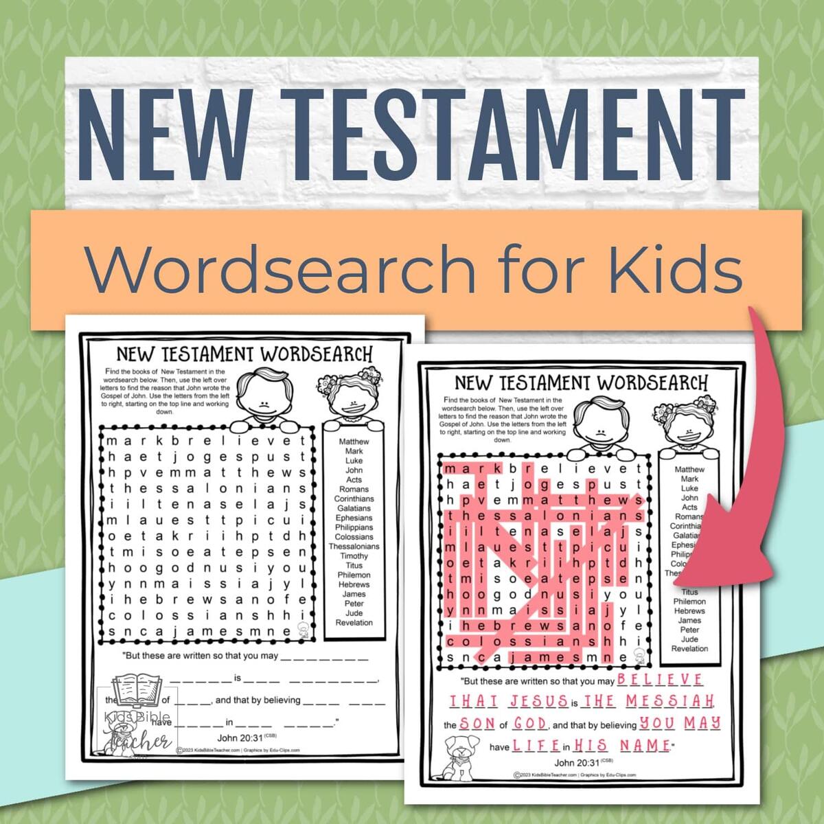 10 Exciting Activities To Help Kids Learn The Books Of The New Testament In Order Kids Bible Teacher