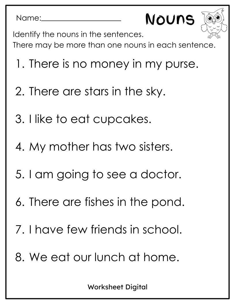 Identify The Type Of Noun Free PDF Download