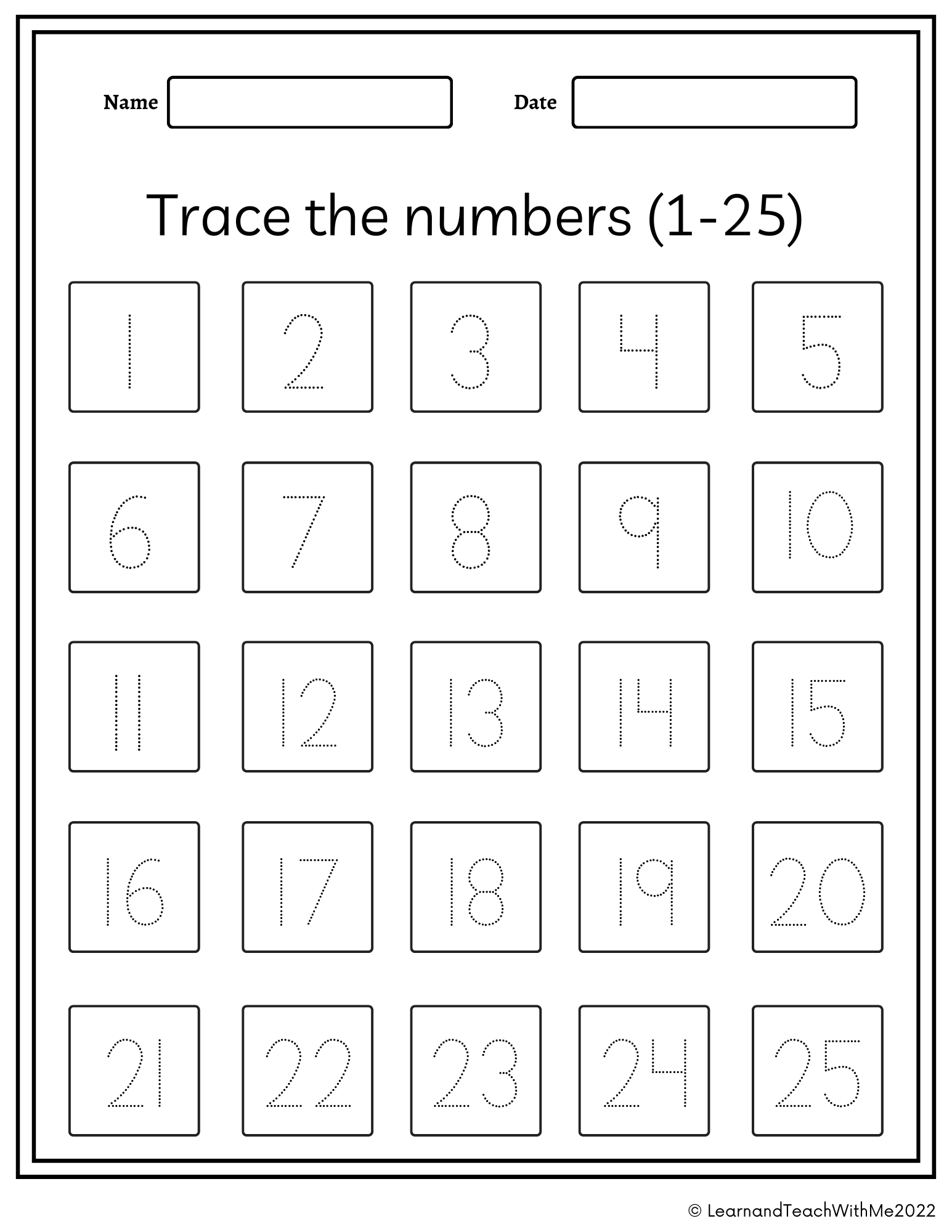 Numbers 1 100 Trace And Write Worksheets Made By Teachers Number Tracing Worksheet 1 25 Printable Trace Numbers Handwriting Practice Number Tracing Tracing Worksheets Etsy