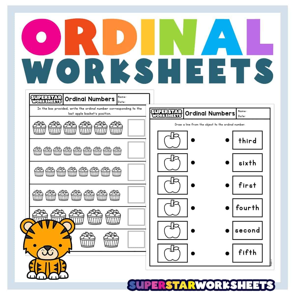 Ordinal Numbers Worksheets Superstar Worksheets Ordinal Numbers Read And Write 1 Ezpzlearn