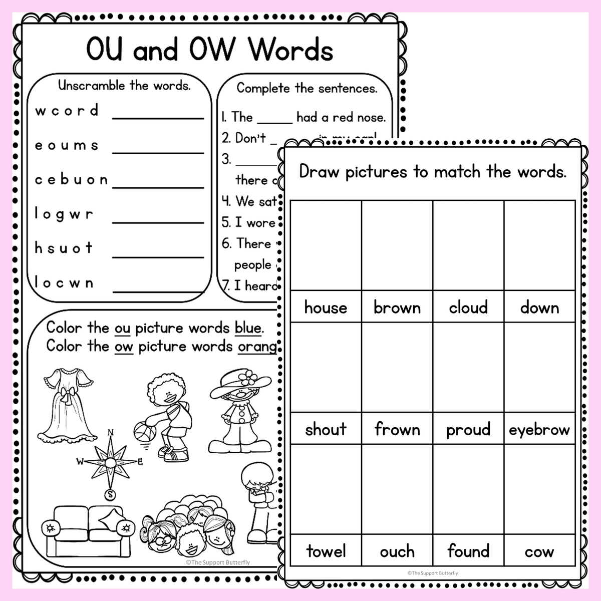 Ou Phonics Worksheets SOUND IT OUT PHONICS