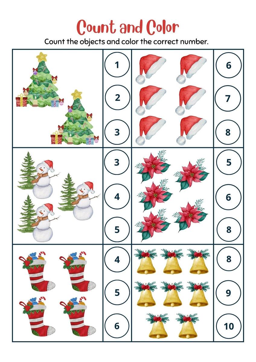 Page 2 Free Editable Christmas Worksheet Templates Canva