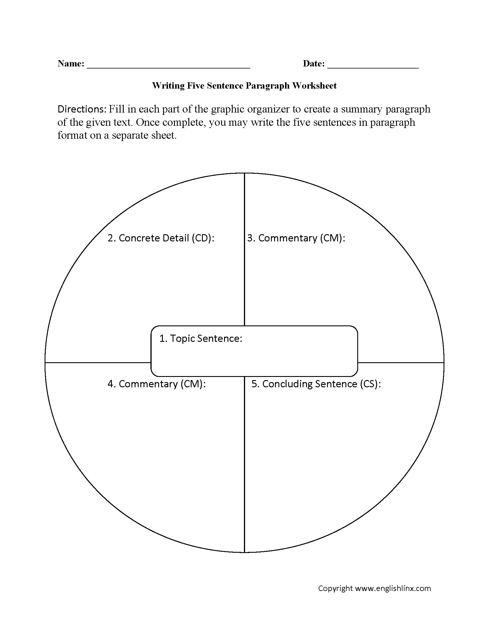 Paragraph Writing Worksheets Free Printable Writing Practice
