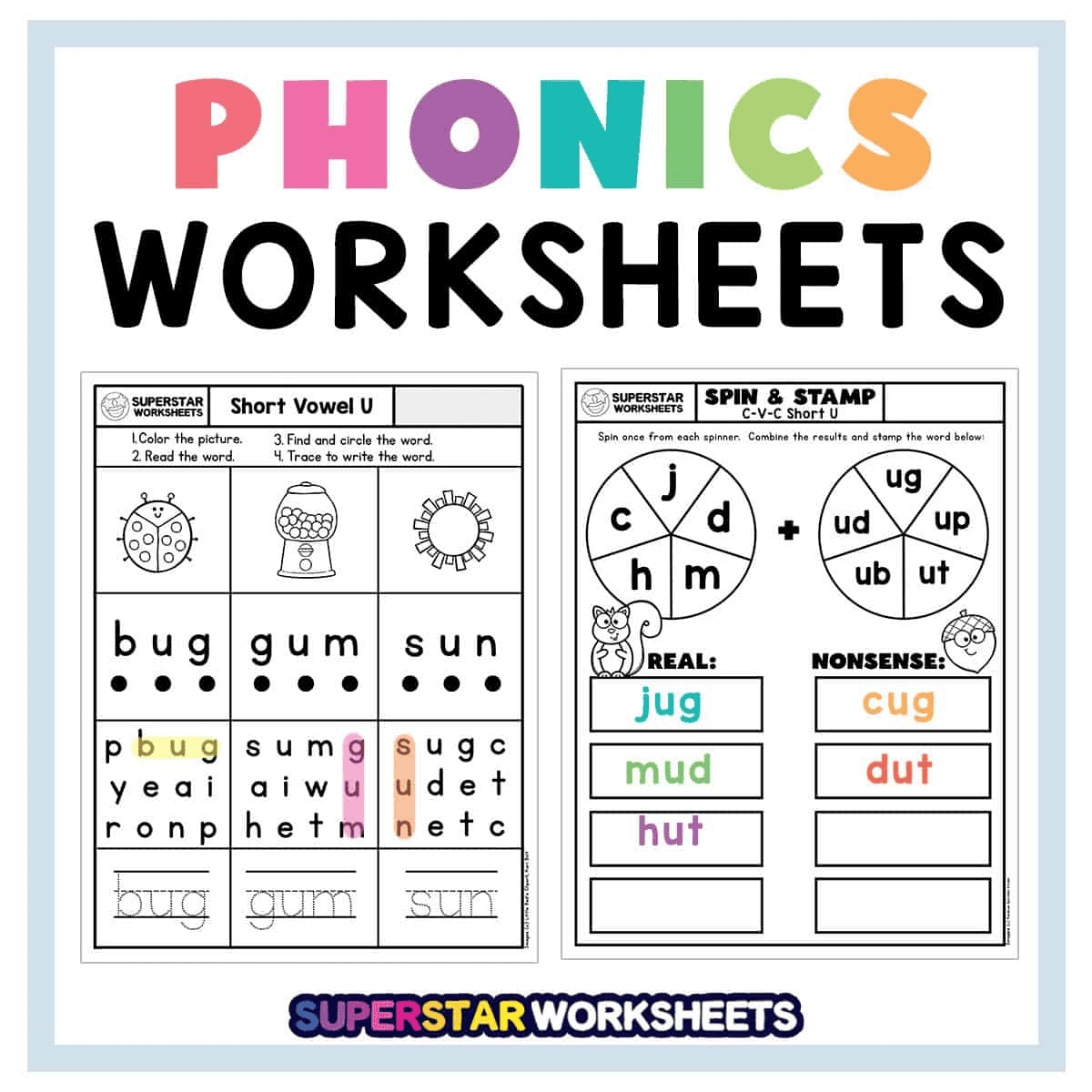 Phonics Worksheets Superstar Worksheets Phonics Second Grade Teaching Blog