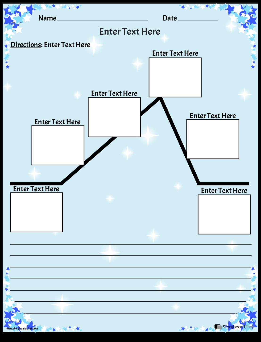 Plot Diagram Worksheets Customize With Storyboard That Free Plot Diagram Worksheet Template To Edit Online