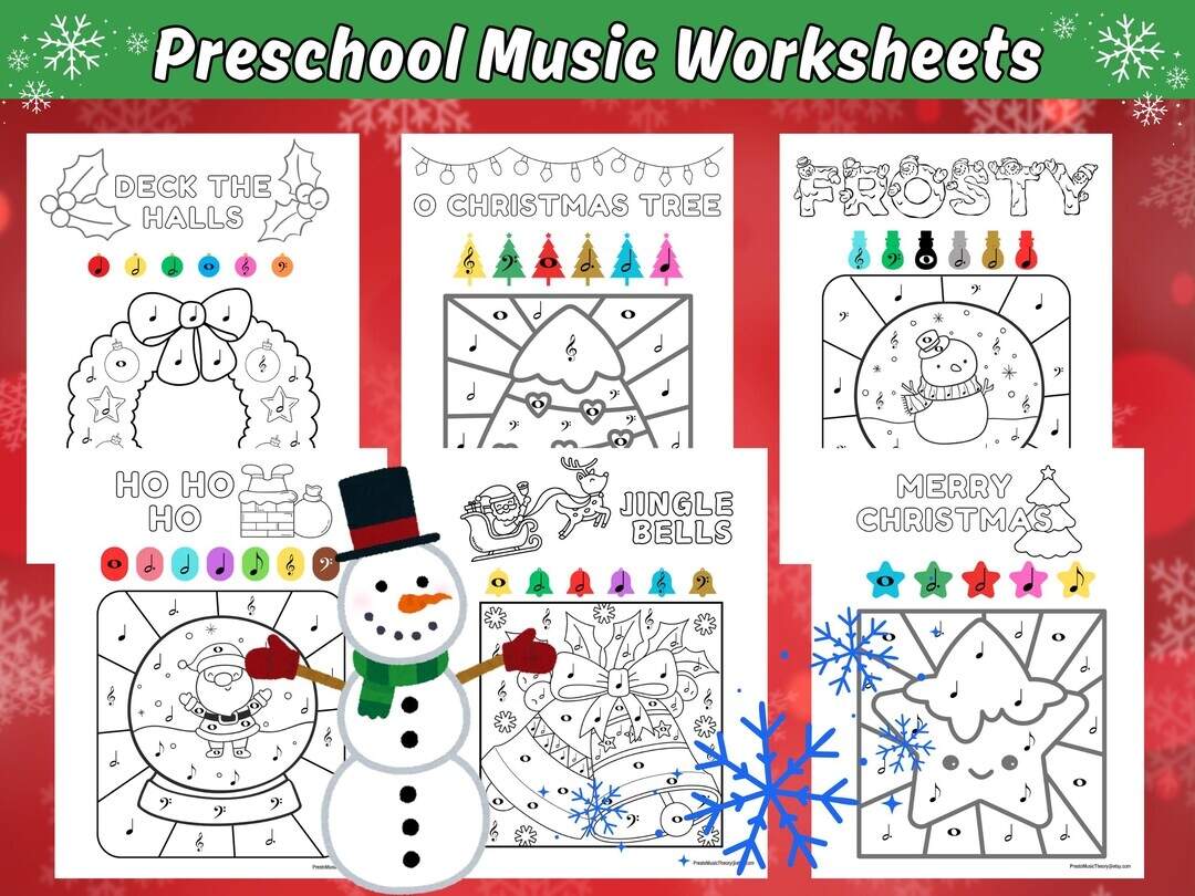 Preschool Piano Christmas Worksheets Beginner Christmas Theory Preschool Christmas Theory Christmas Color By Note Christmas Piano Color Etsy Israel 11 Christmas Worksheets Ideas Music Worksheets Teaching Music Music Theory Worksheets