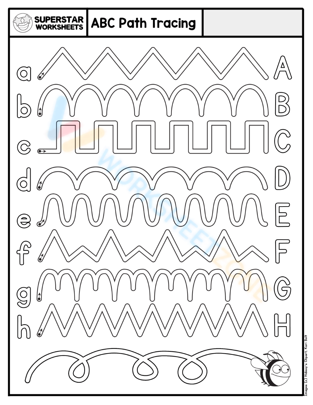 Printable 1st Grade Fine Motor Skills Pencil Control Worksheets