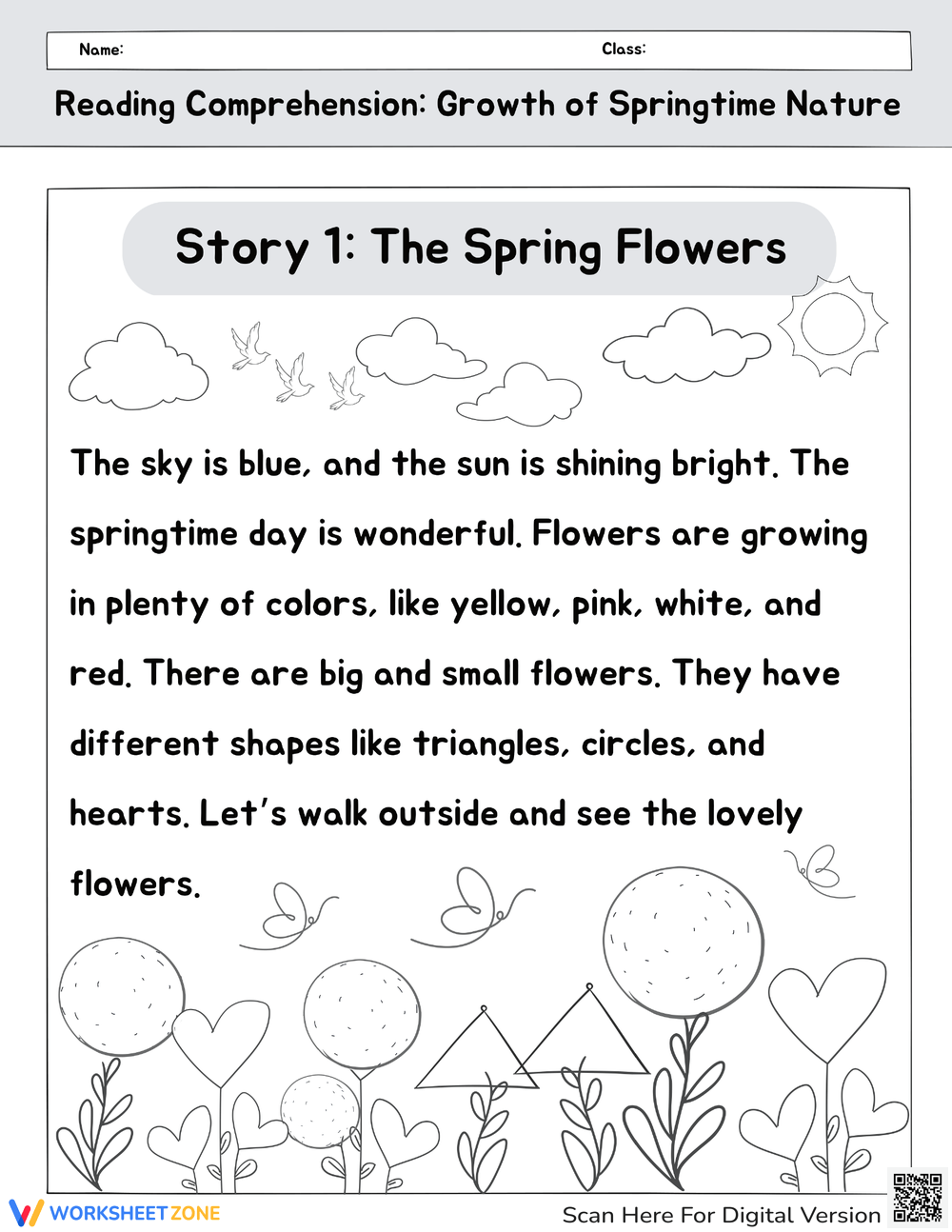 Printable 2nd Grade Spring Worksheets Download